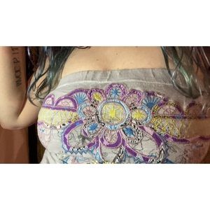 Purple Embroidered Dress